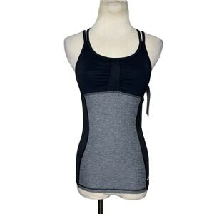 Champion black gray fitted duo drive athletic tank top size XS